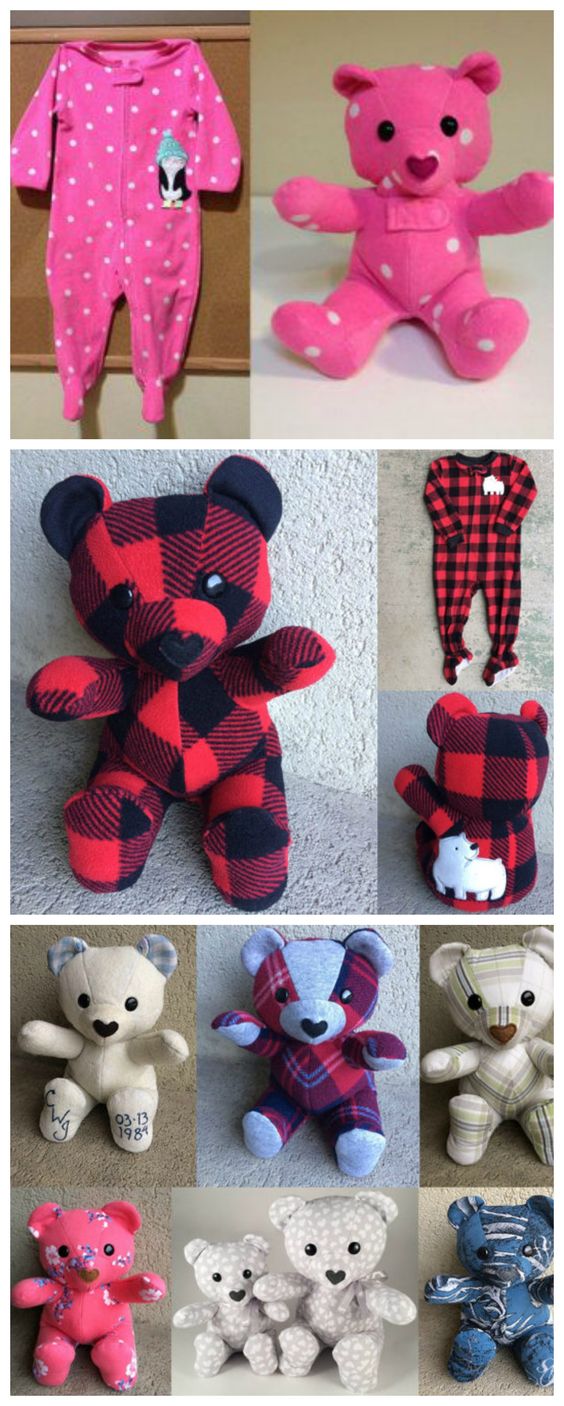 make a teddy bear out of a shirt