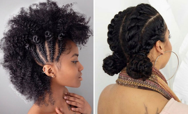 Chic and Easy Updo Hairstyles for Natural Hair2