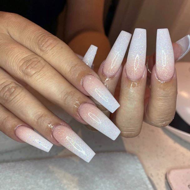 Lily White Nails Ombre For Women