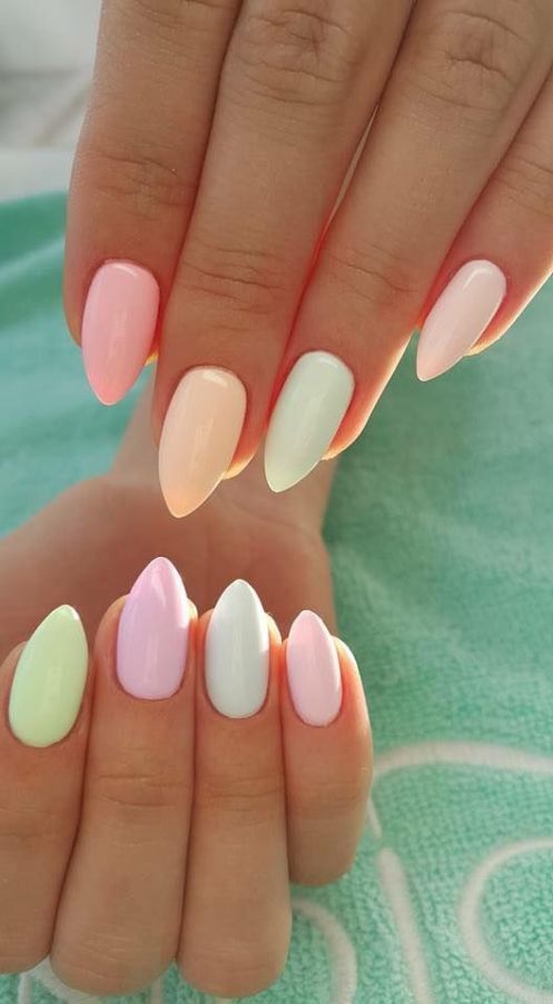 2019 Beautiful and Colorful Easter Nail Art Designs