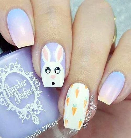 2019 Beautiful and Colorful Easter Nail Art Designs