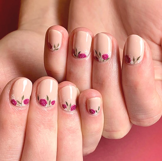 floral spring nail art trend