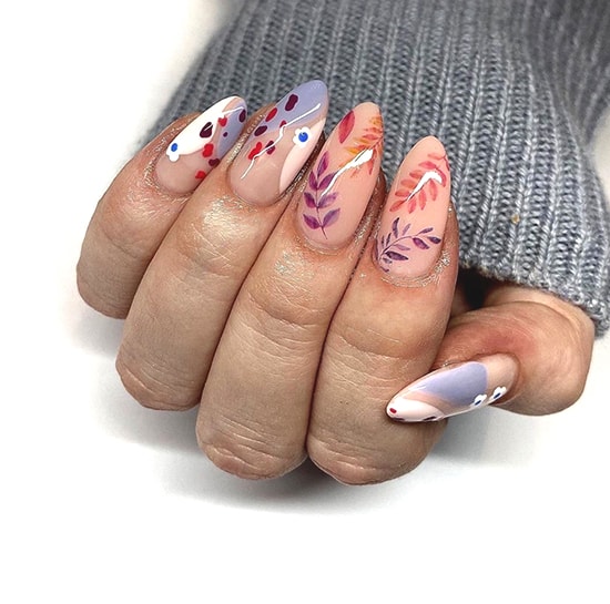 floral spring nail art trends ideas
