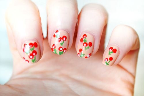 very cherry nails