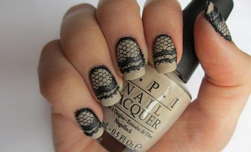 Lacy nail art