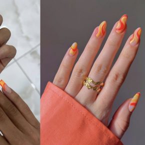 30 Cute Orange Nail Designs in 2022