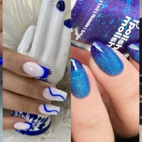 94 Stylish Blue Nail Ideas for Your Next Manicure