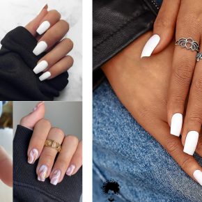 98 Short White Nails To Enhance Your Look