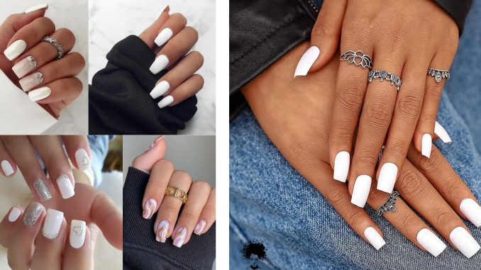 98 Short White Nails To Enhance Your Look
