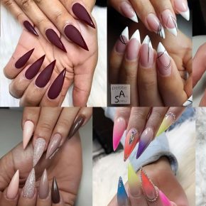 50 Simple Pointy Acrylic Nails to Feel Like the Queen You Are