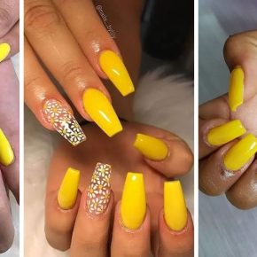 55 Fun Yellow Acrylic Nails for Every Occasion