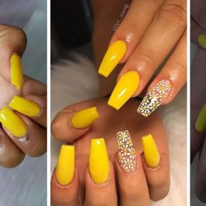 55 Photos: Fun Yellow Acrylic Nails for Every Occasion