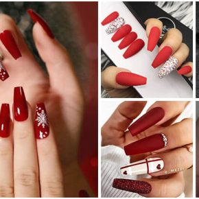 30 Red Coffin Nail Ideas That You Must Try In 2022