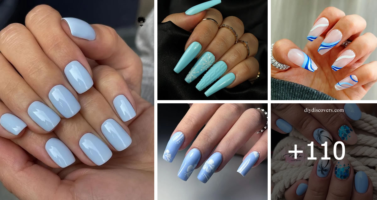 1. Adorable Baby Blue Nail Design - wide 7