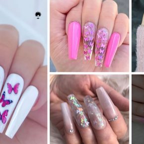 75 Photos: Trendy Pink Butterfly Nail Design Ideas for 2023