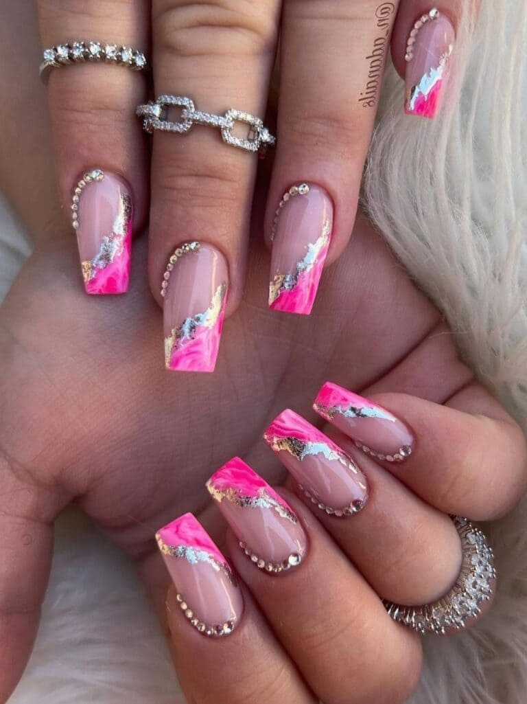 27 Captivating Pink French tips Nails Every Girl Should try 