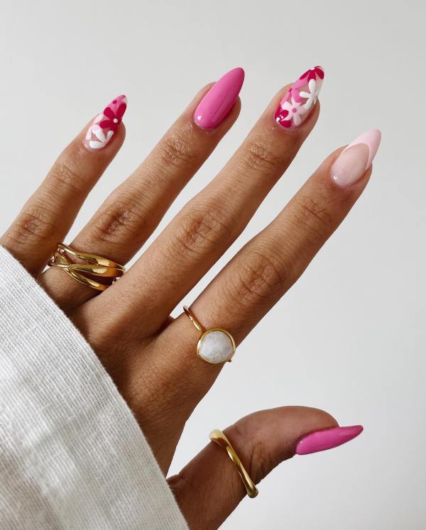 spring nails, spring nails 2023, spring nails inspiration, spring nails short, spring nails simple, spring nails acrylic, spring nail art, spring nail designs, spring nail ideas, spring nail colours, floral nails, pink nails